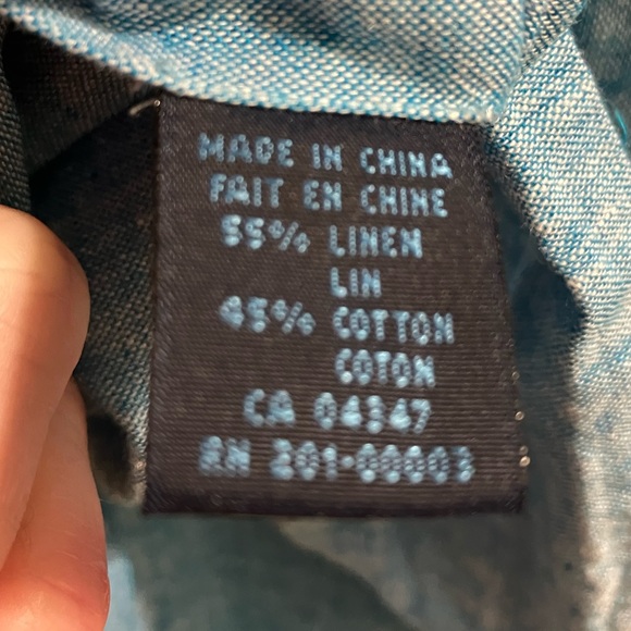 BLU by Polifroni linen cotton blend shirt - Picture 10 of 11